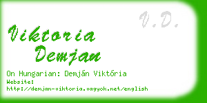 viktoria demjan business card