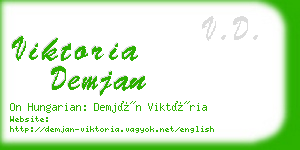 viktoria demjan business card